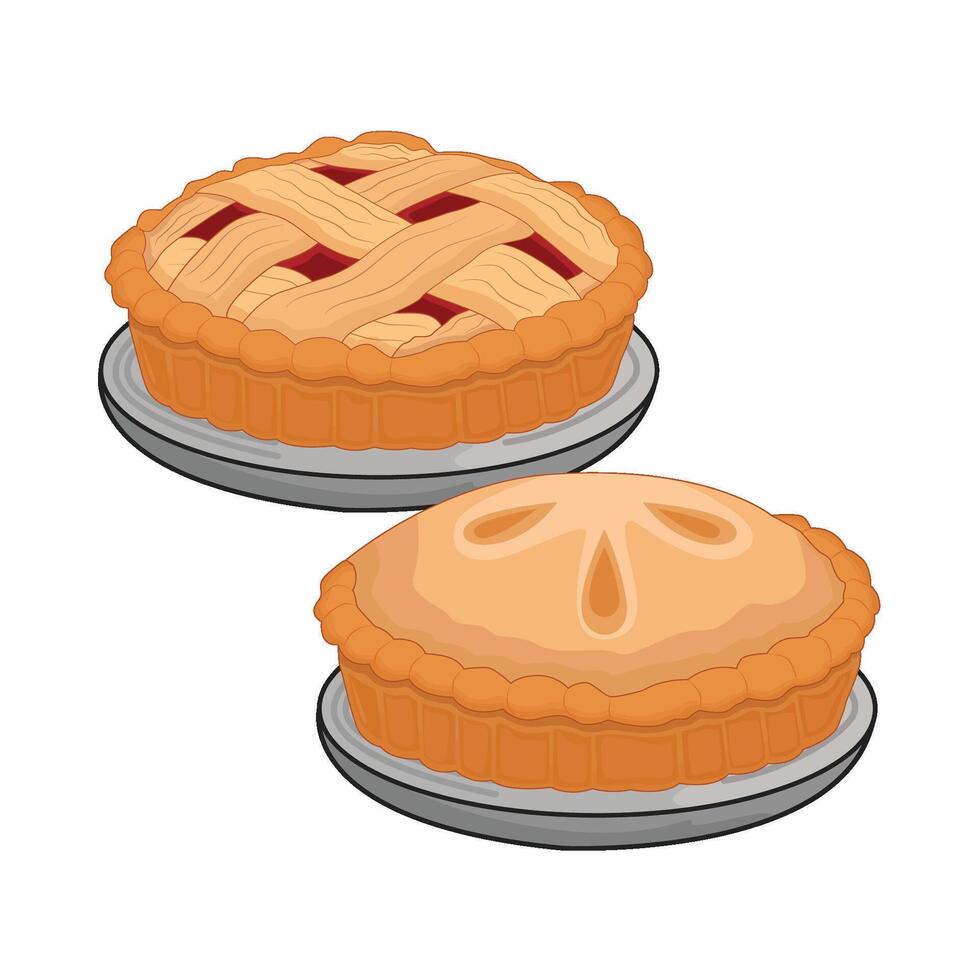 illustration of pie vector