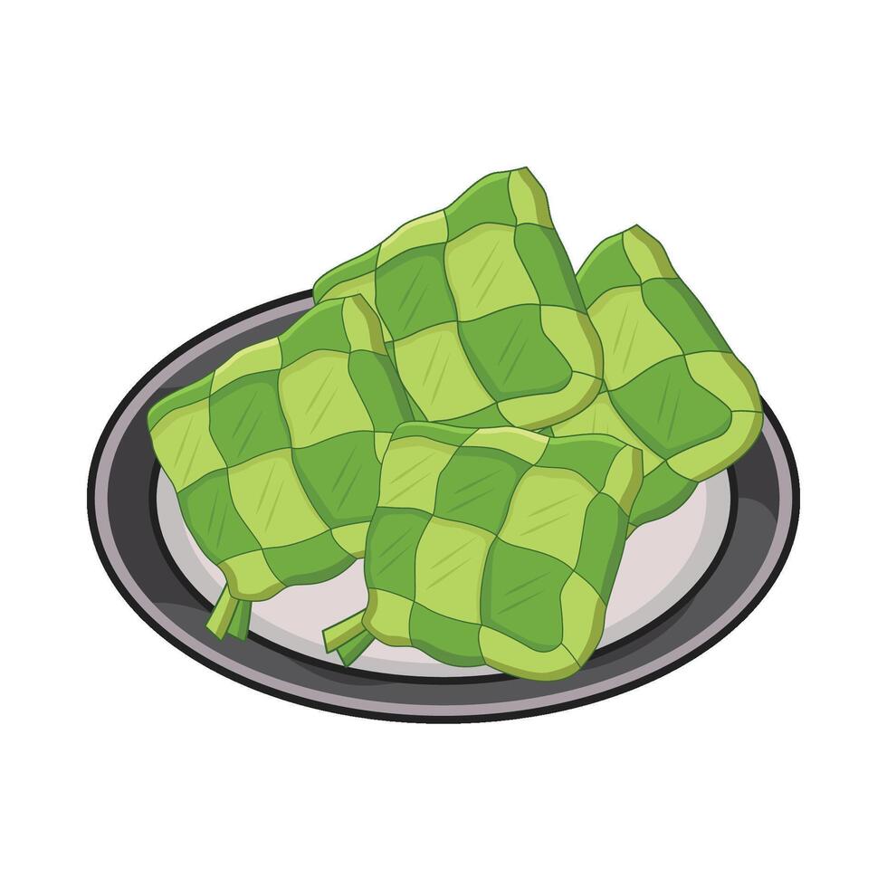 illustration of ketupat vector