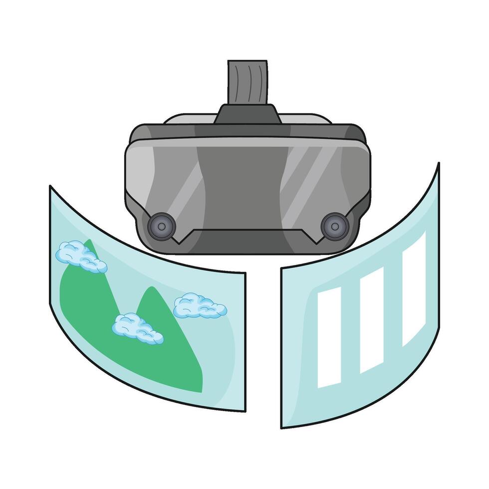 illustration of virtual reality vector