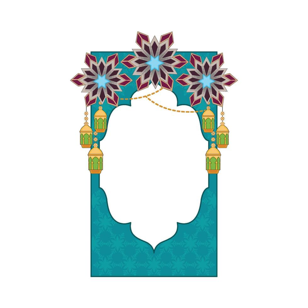 illustration of ramadan frame vector