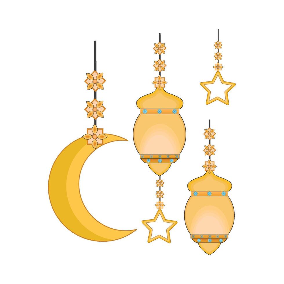 illustration of ramadan lantern vector