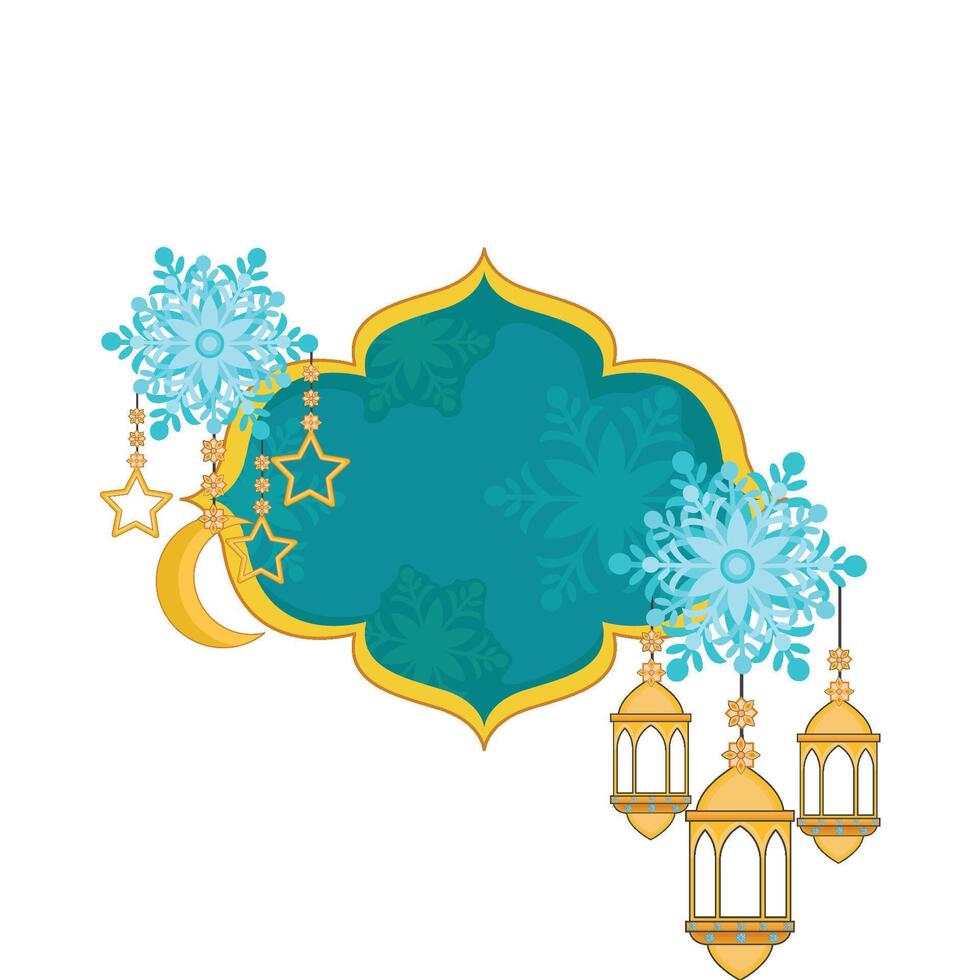 illustration of ramadan lantern vector