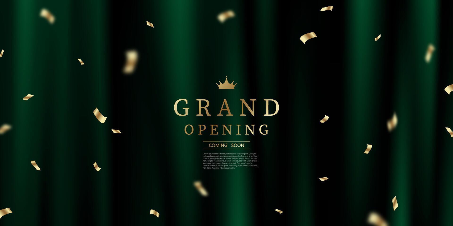 Design your opening card with beautiful vector illustrations. business banner template