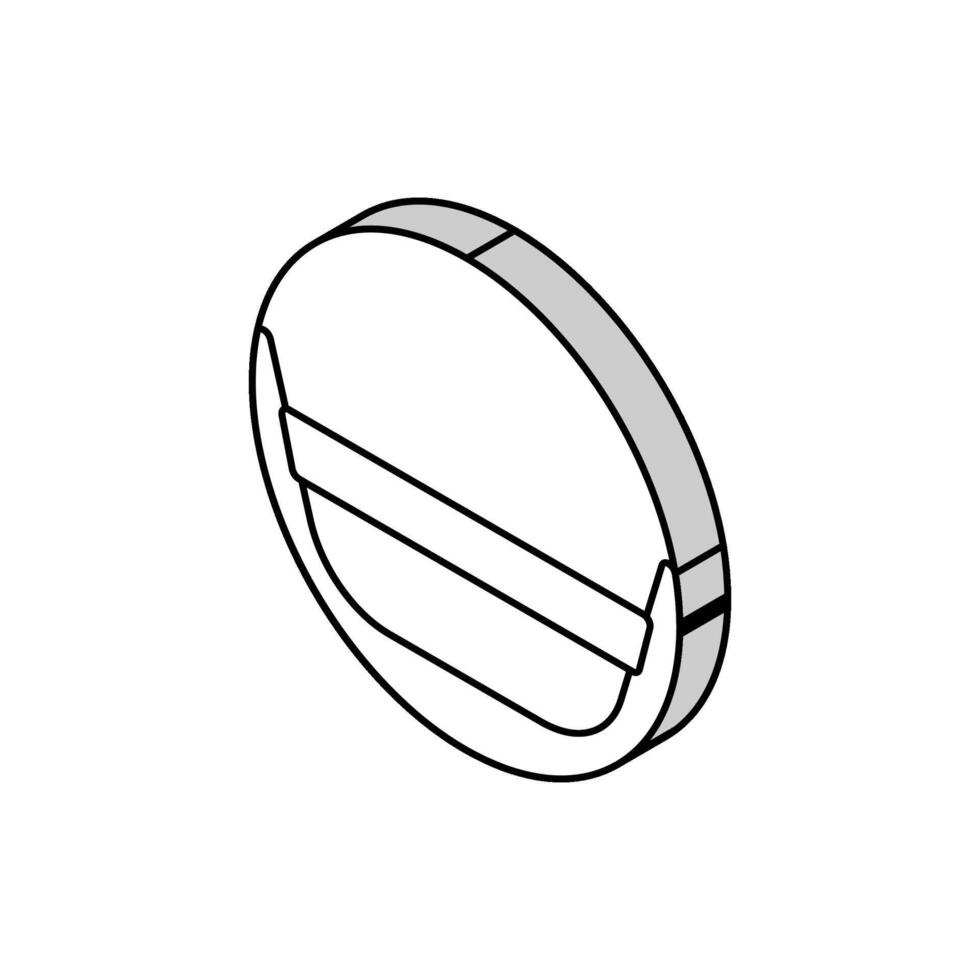 aguja conjunto isométrica icono vector ilustración
