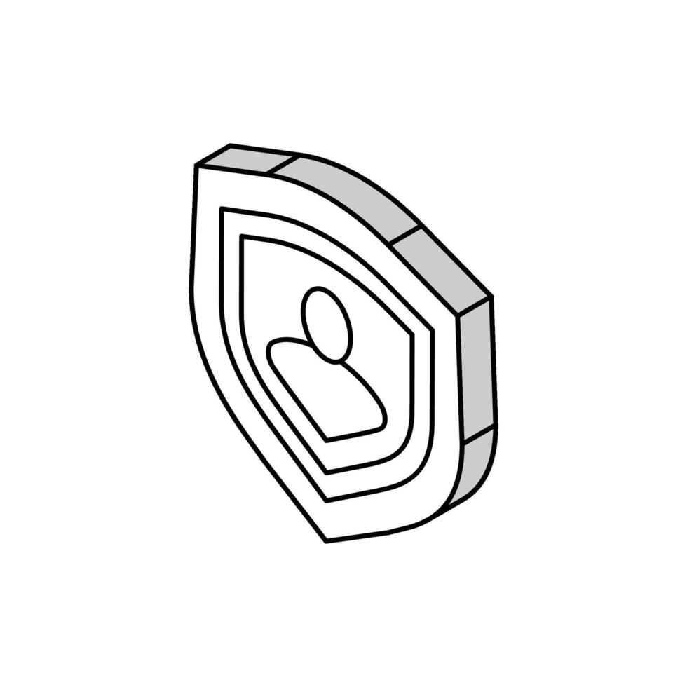 video game insignia isometric icon vector illustration