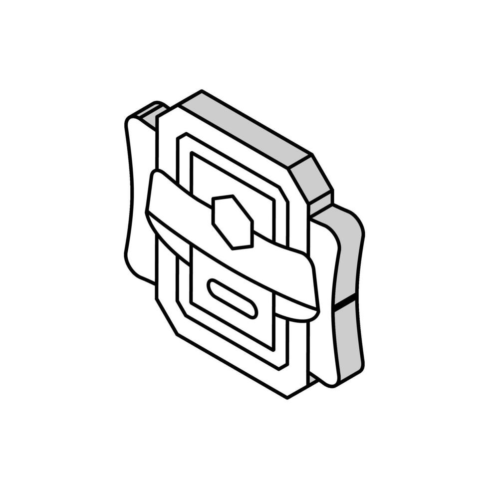 video game award of step isometric icon vector illustration