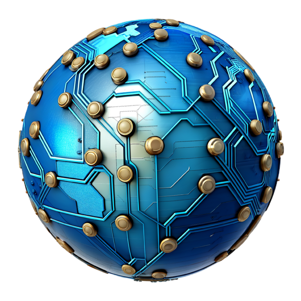 AI generated world global network digital technology. globe future internet business concept background. png