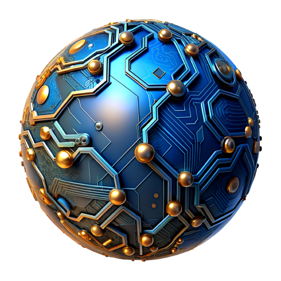 AI generated 3d world global network digital technology png