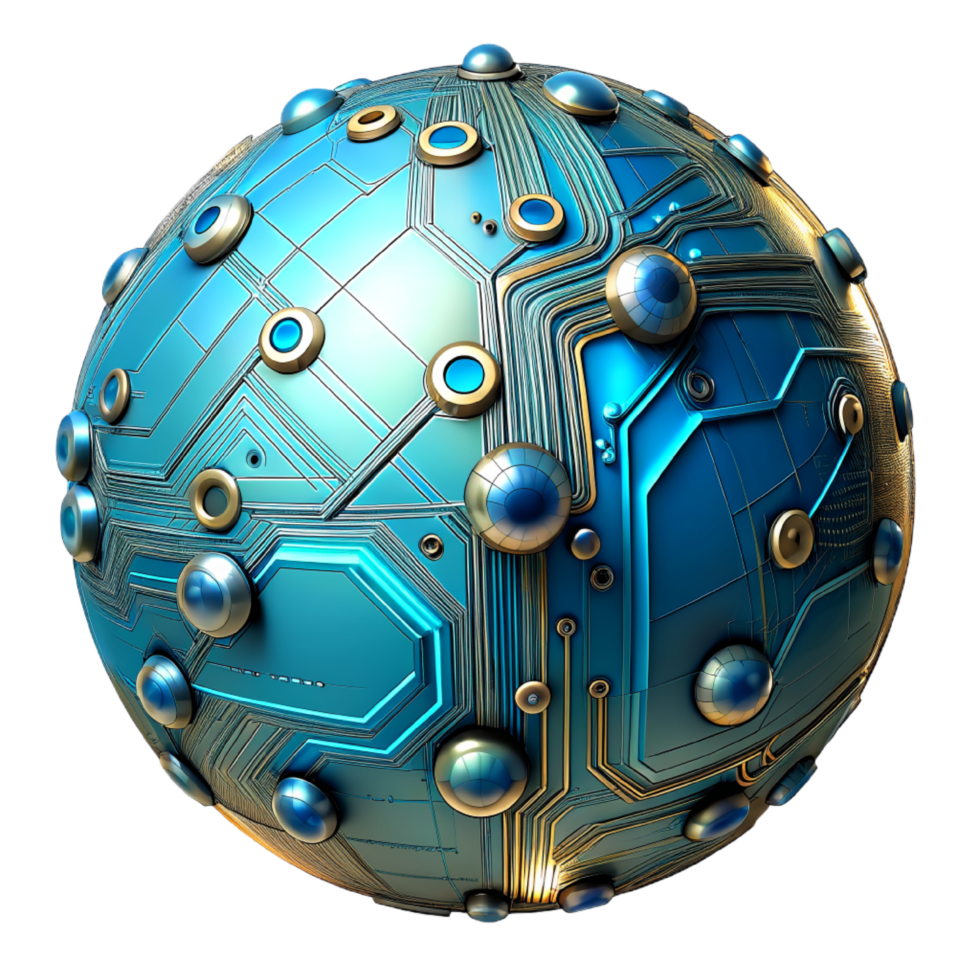 AI generated 3d world global network digital technology png