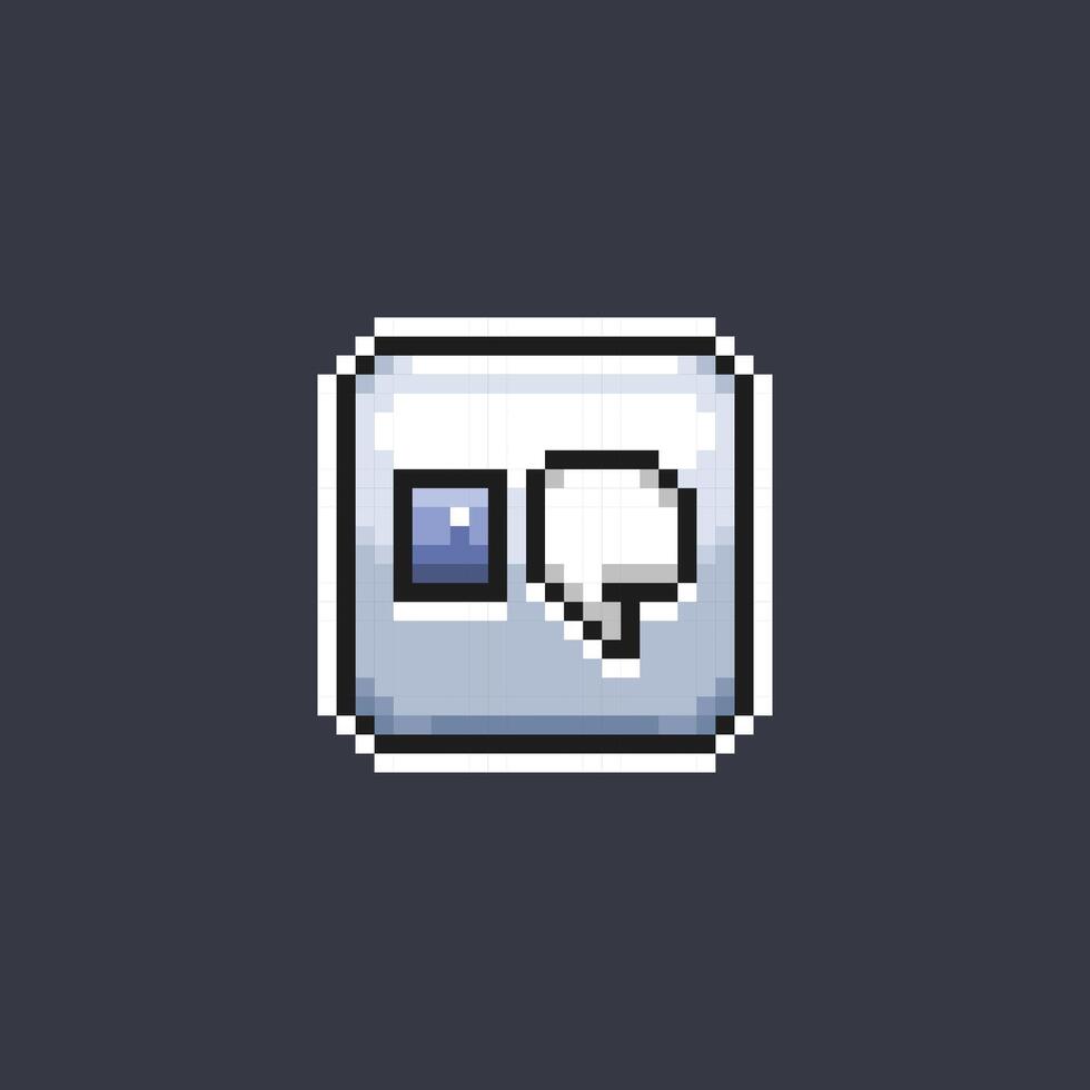 dislike thumb sign in pixel art style vector