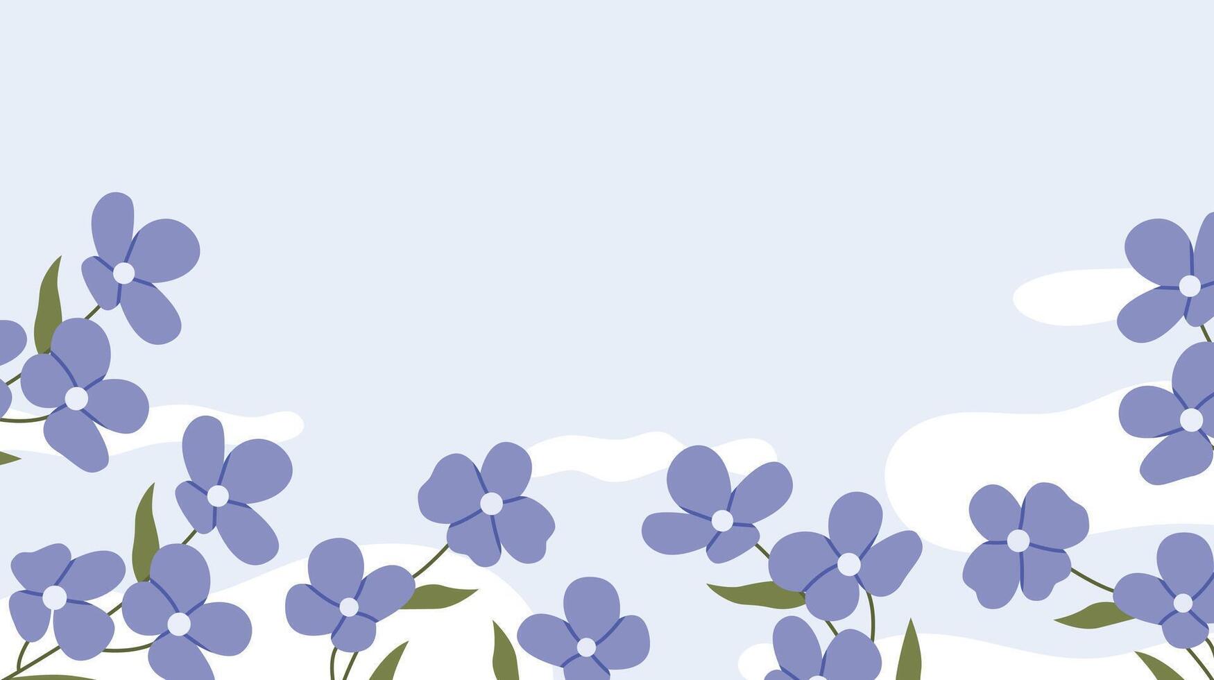 Botanical hand drawn banner vector