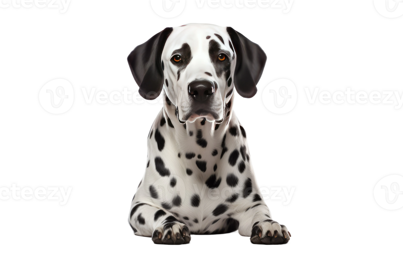 AI generated Dalmatian Pup on Transparent background png