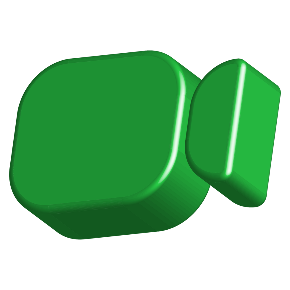modern 3d groen sjabloon WhatsApp koppel illustratie. internet netwerk concept. png