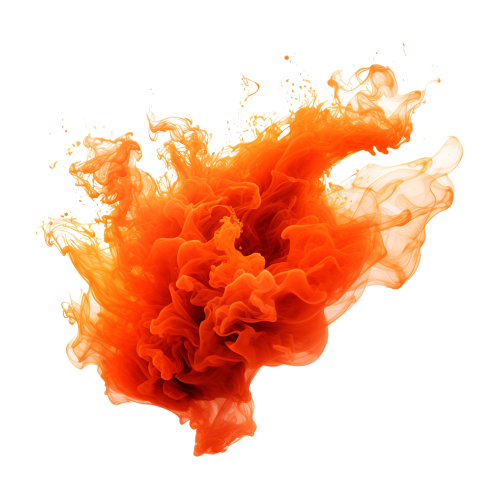 AI generated Red color flow generative AI png