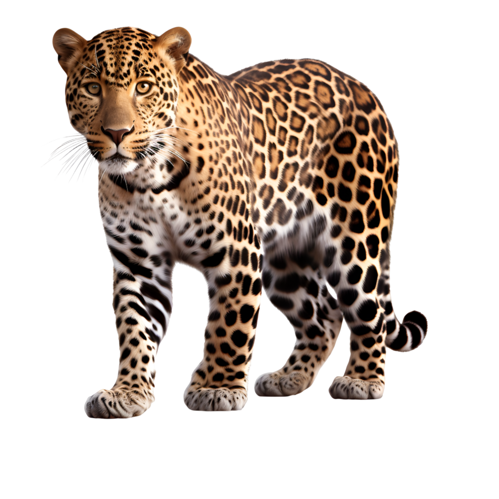 AI generated Leopard Jaguar Cheetah  Tiger  transparent background generative AI png