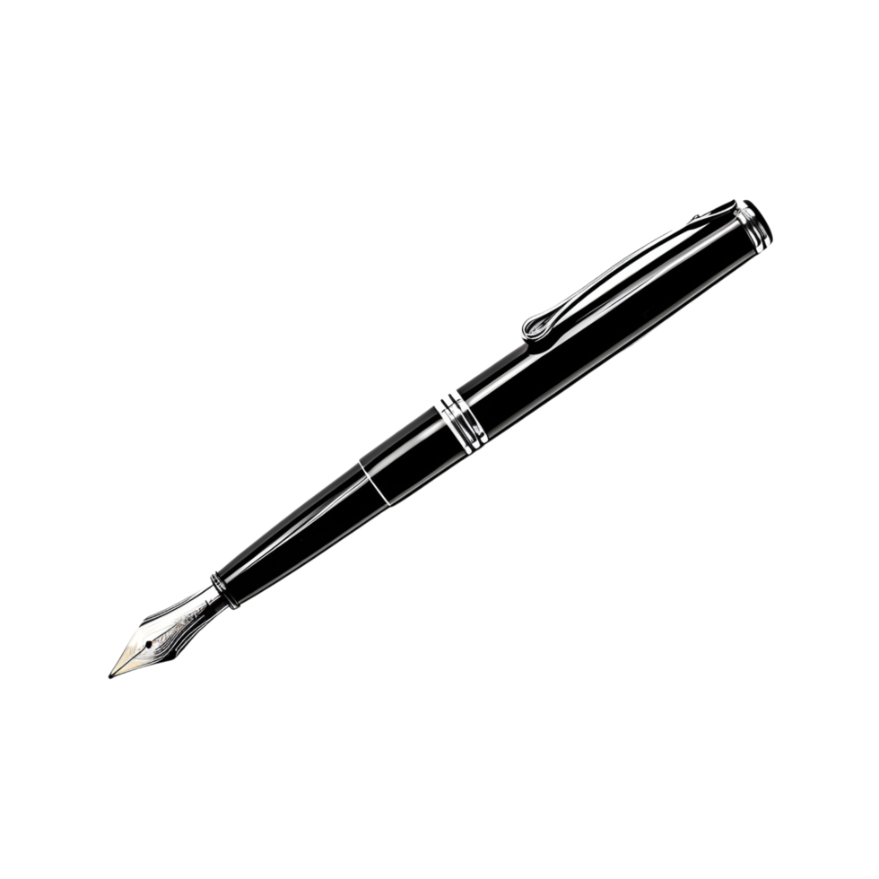 AI generated Pen Stationery isolated on transparent background  generative AI png