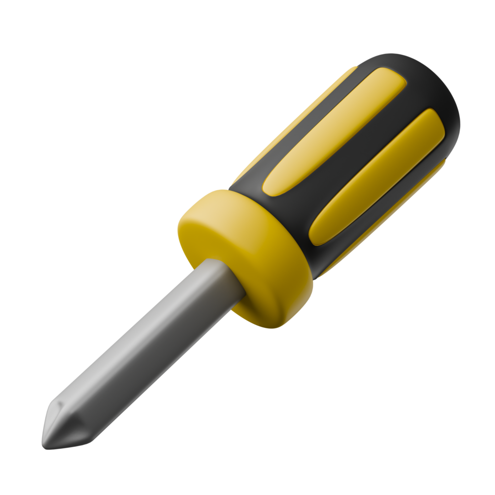 Screwdriver 3d illustration png