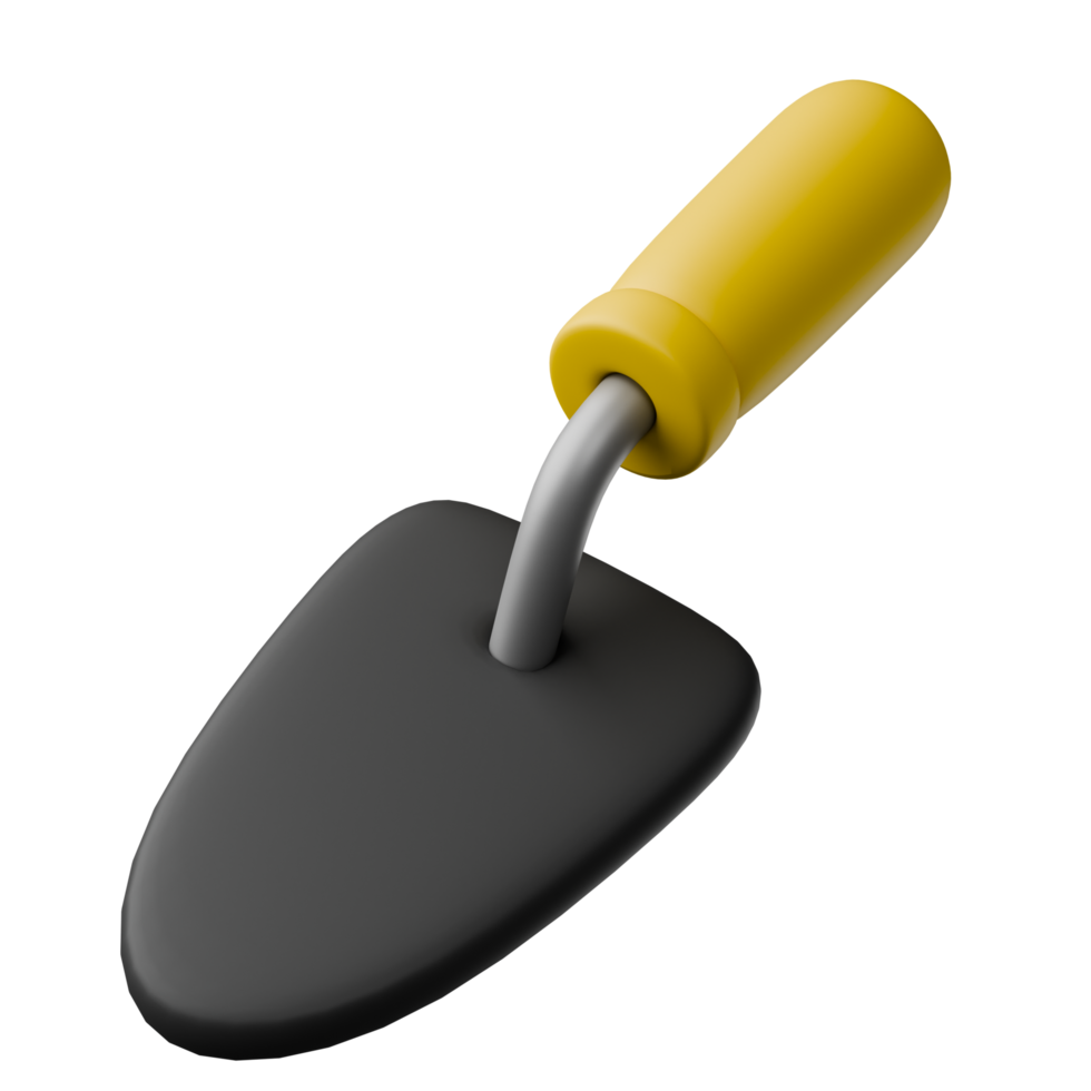 Trowel 3d illustration png