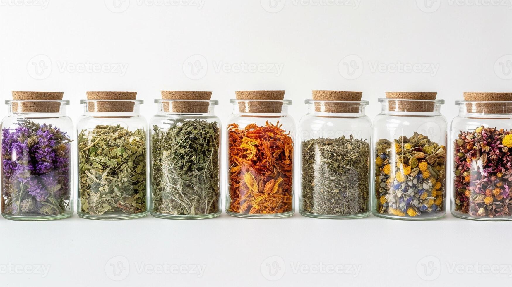 AI generated Apothecary Jar Arrangement, background image, generative AI photo