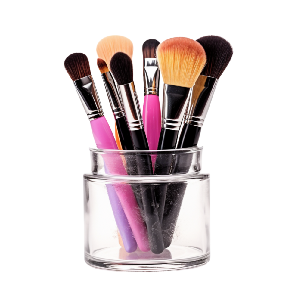 AI generated AI Generative Cosmetics Brush on Transparent Background png