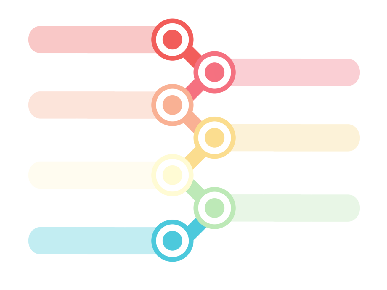 pastel infografía proceso diseño 4 4 opciones o pasos png