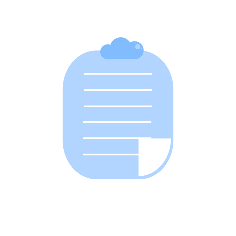 illustration of pastel paper note icon, business study concept png