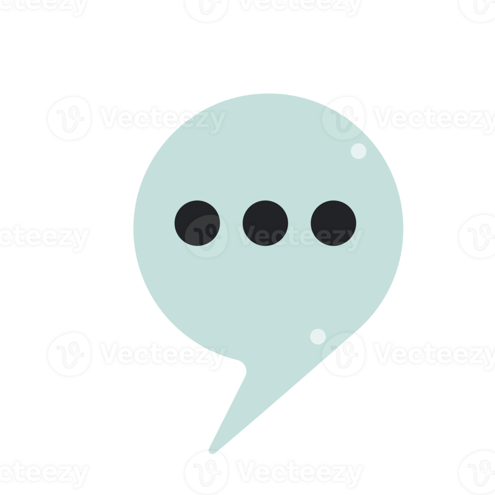 speech bubble message icon illustration design graphic flat style png