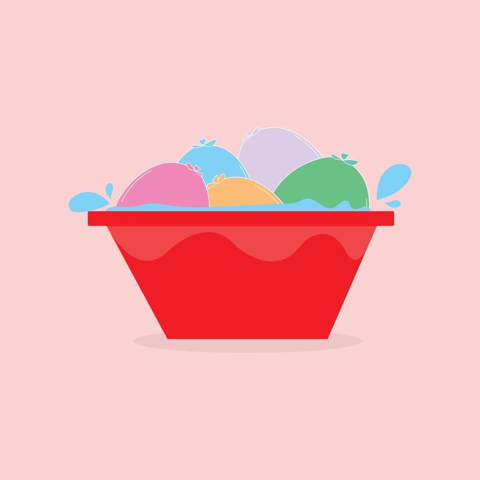 Colorful Water Balloons for Hindu Holi Festival vector