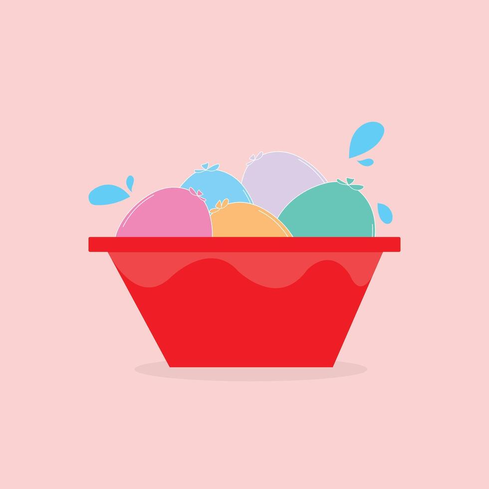 Colorful Water Balloons for Hindu Holi Festival vector