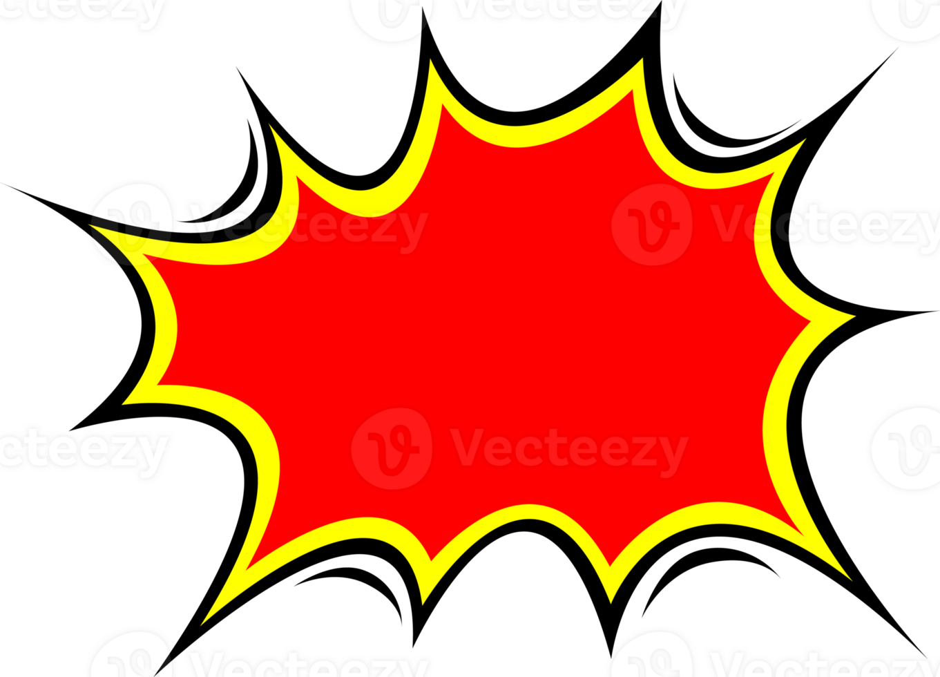 speech buble star bomb tag for shock sale price border red comic retro style png