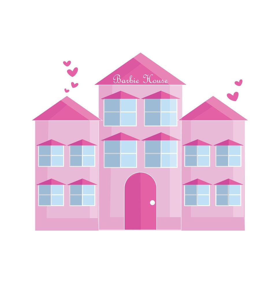 Barbie House Illustration vector