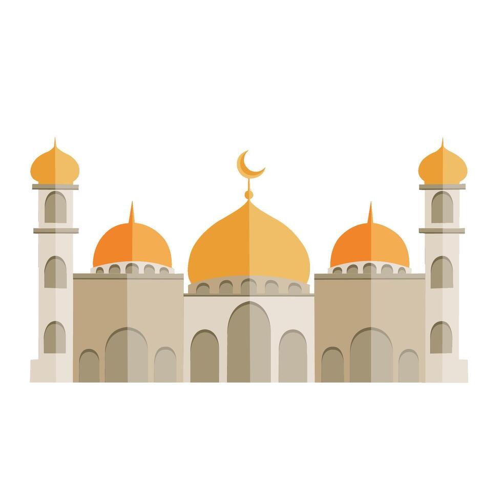 Mosque Vector Illustration, Simple and Trendy with Flat Design