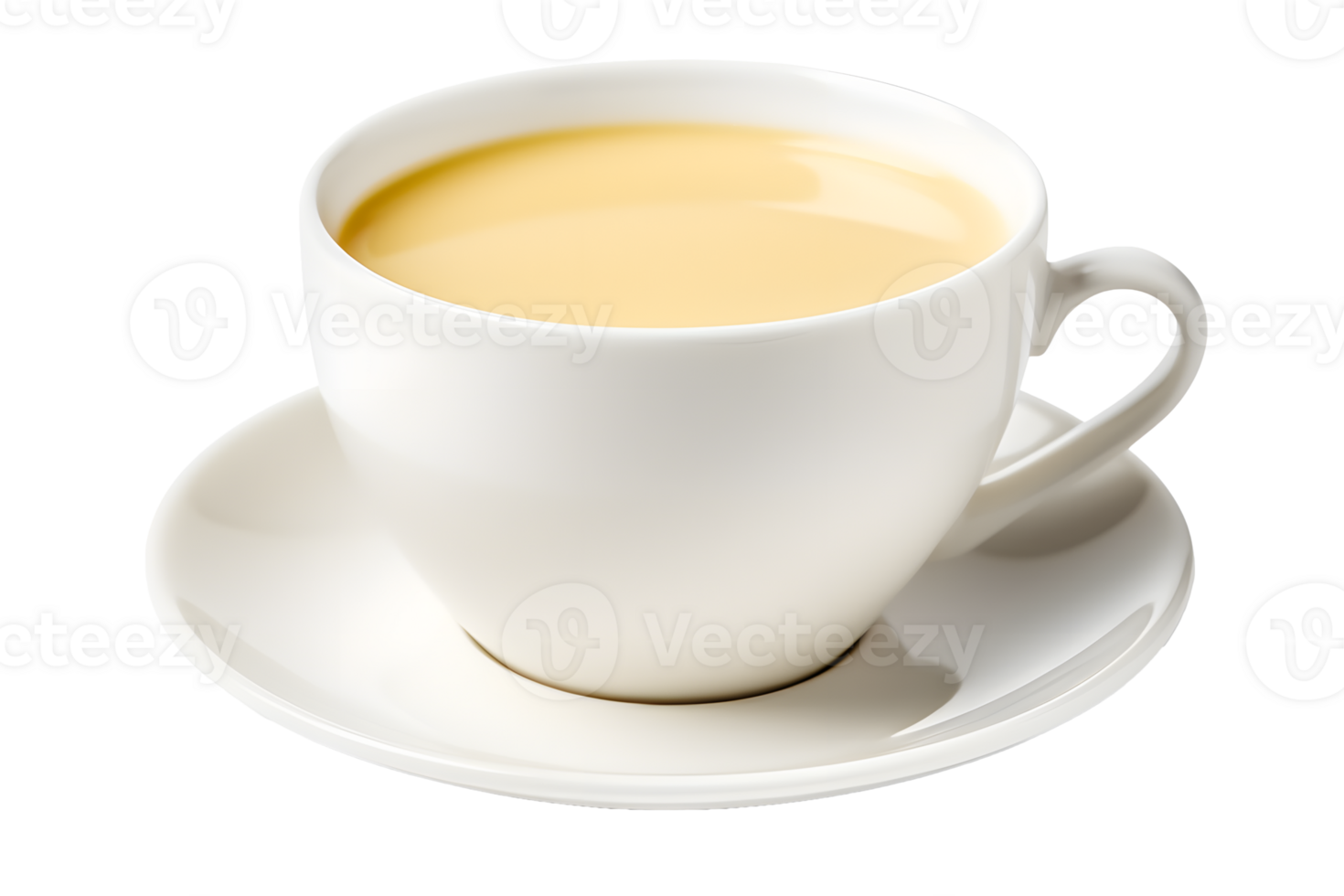 AI generated Hot milk coffee isolated on transparent background png