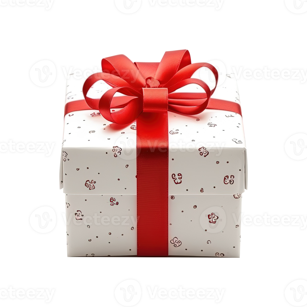AI generated Gift box isolated on transparent background png