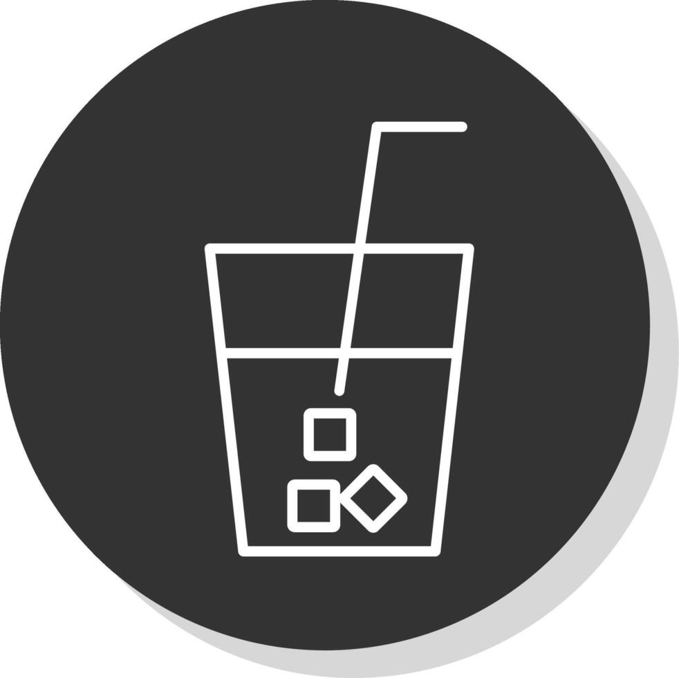 Drink Line Grey  Icon vector