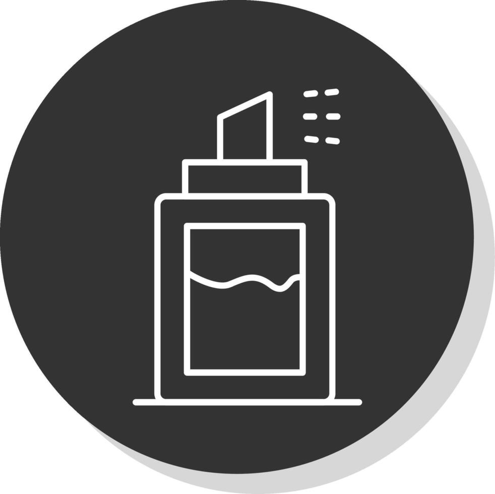 Deodorant Line Grey  Icon vector