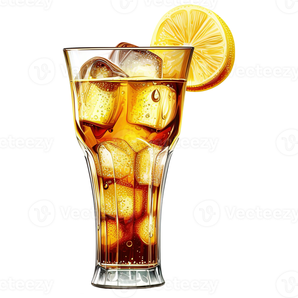 AI generated Alcoholic cocktail isolated on transparent background png