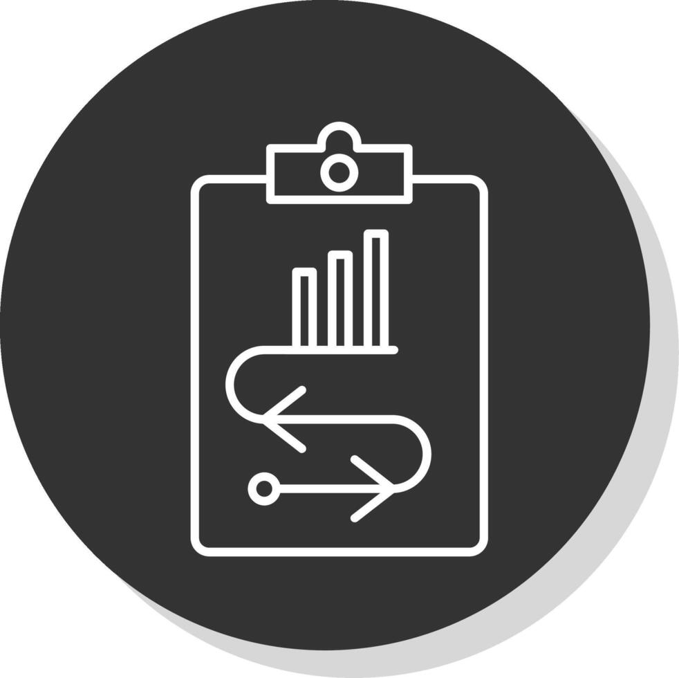 Marketing Strategy Line Grey  Icon vector