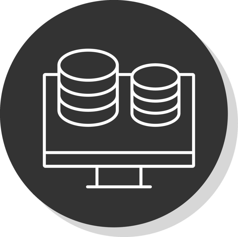Finance Line Grey  Icon vector
