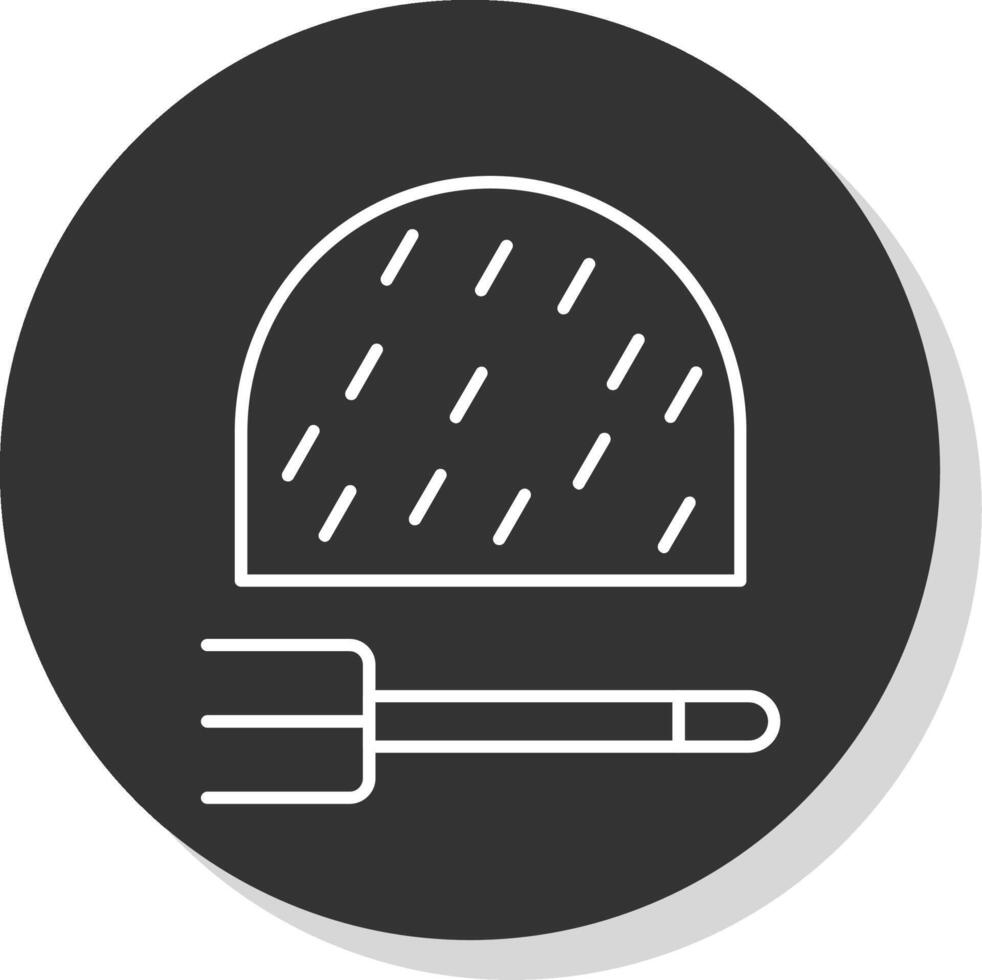 Haystack Line Grey  Icon vector