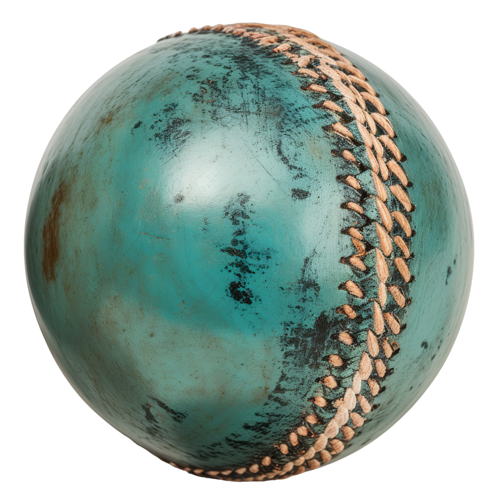AI generated Cricket ball isolated on transparent background png
