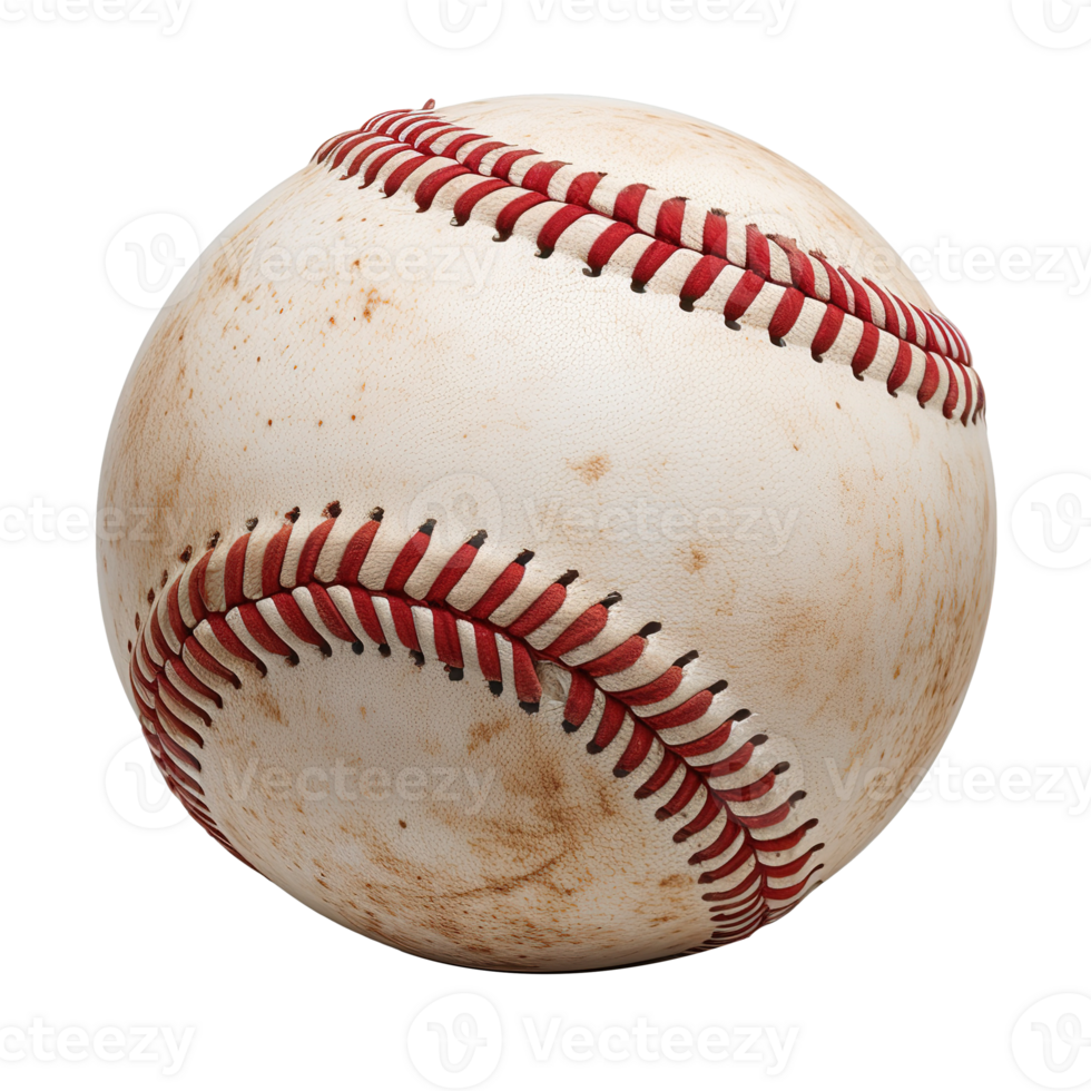 AI generated Baseball ball isolated on transparent background png