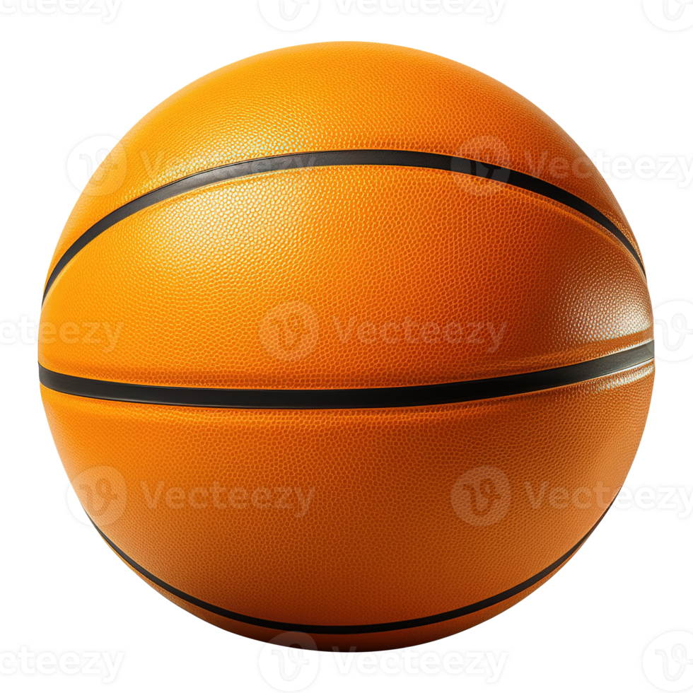 AI generated Basketball ball isolated on transparent background png
