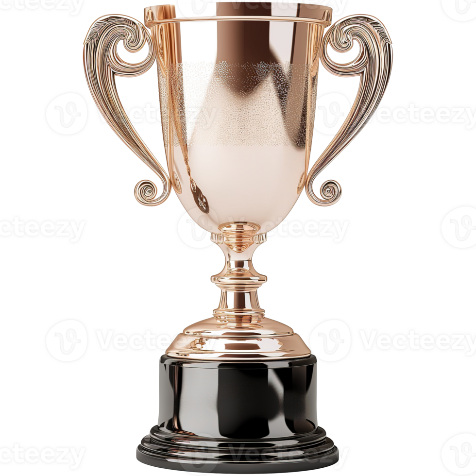 AI generated Trophy cup isolated on transparent background png