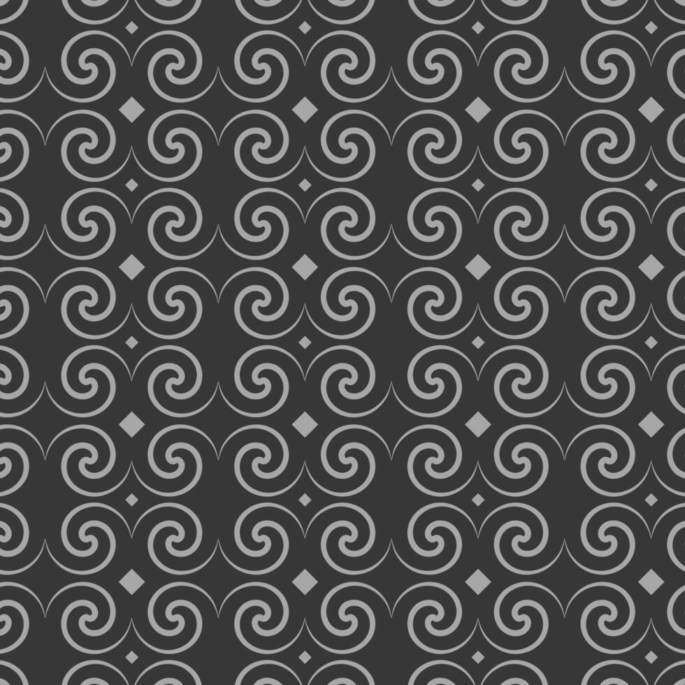 Silver And Black Swirl Pattern Background vector