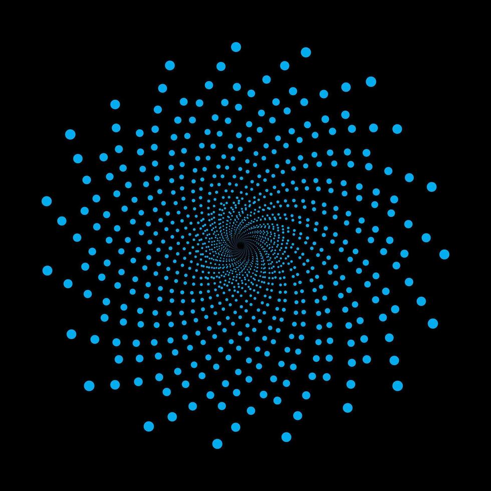 azul punteado espiral vórtice resumen antecedentes vector