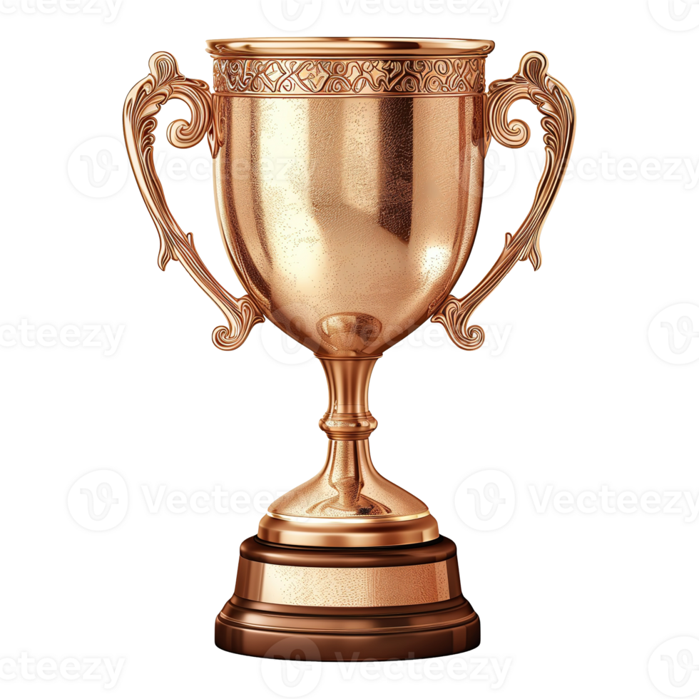 AI generated Trophy cup isolated on transparent background png