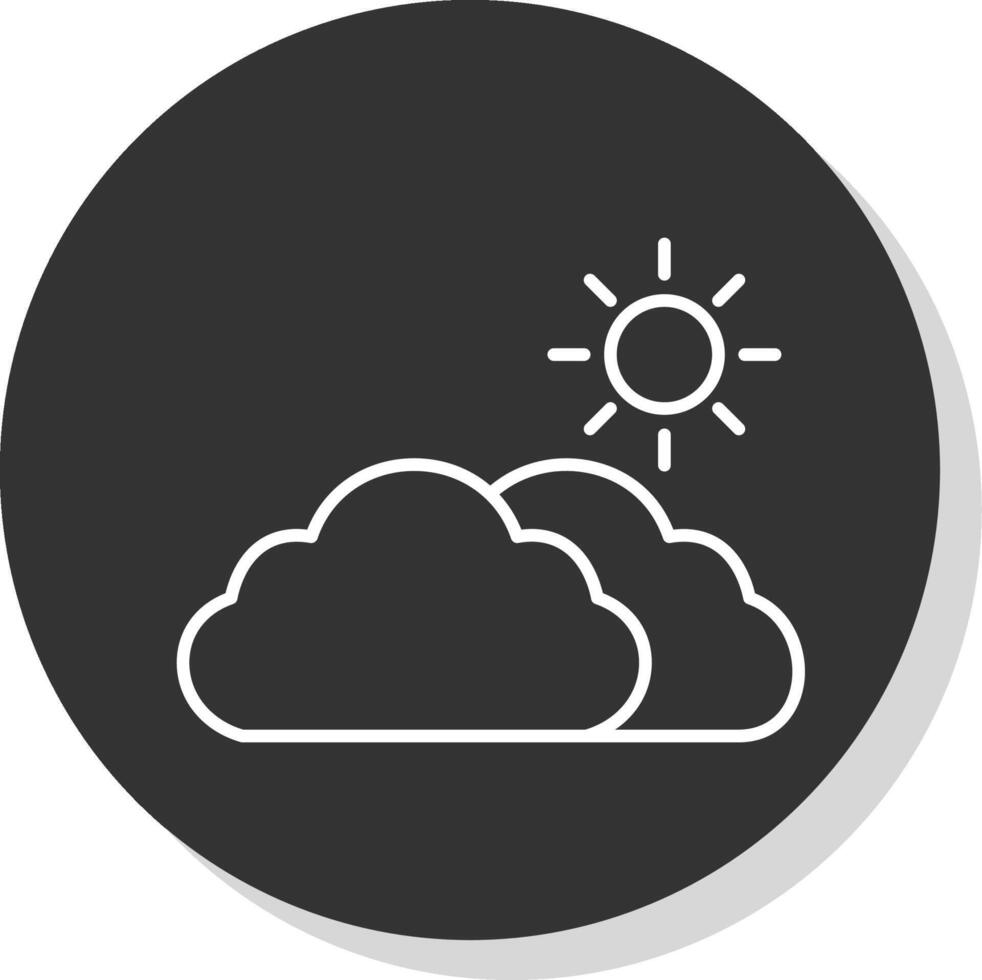 Day Line Grey  Icon vector