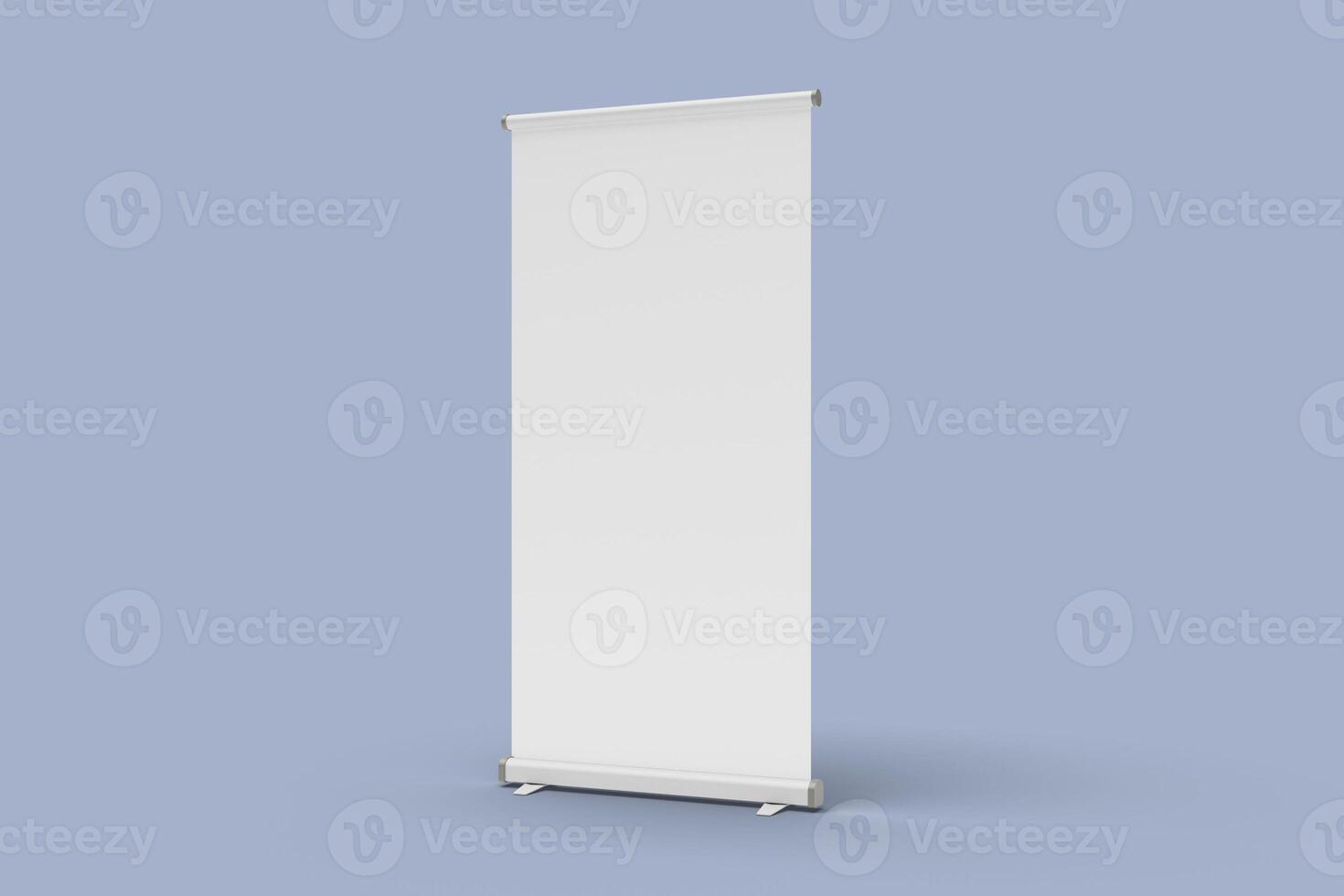 Roll up banner mockup design isolated photo