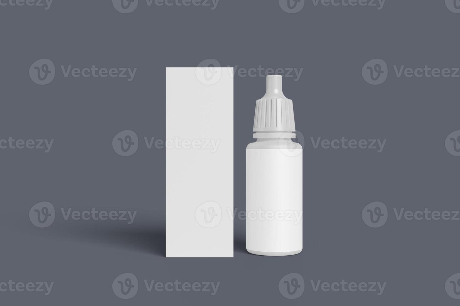 Modern Liquid Dropper Bottle Mockup Front View photo